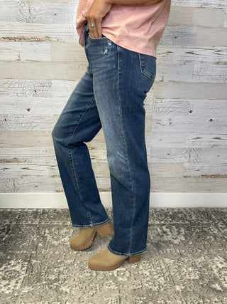 High Rise 90's Straight Leg - Shop Hidden Treasure Boutique