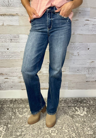 High Rise 90's Straight Leg - Shop Hidden Treasure Boutique