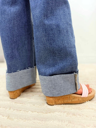 High Rise Crop Wide Leg Jeans - Girls - Shop Hidden Treasure Boutique