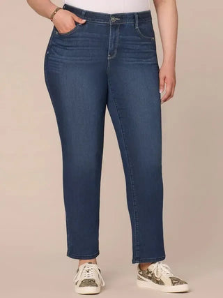 High Rise Straight Leg Jeans - Shop Hidden Treasure Boutique