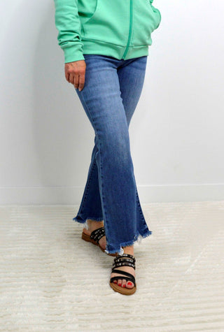 High Rise Tummy Control Crop Jeans - Shop Hidden Treasure Boutique