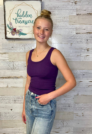 Hip Length Brami - Deep Purple - Shop Hidden Treasure Boutique