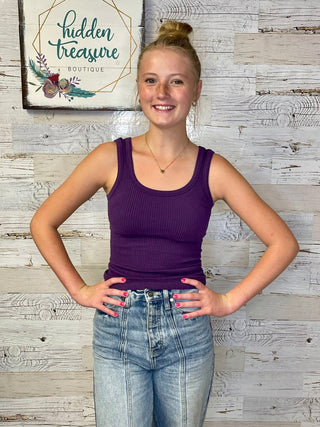 Hip Length Brami - Deep Purple - Shop Hidden Treasure Boutique