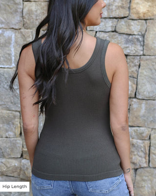 Hip Length Brami - Olive - Shop Hidden Treasure Boutique