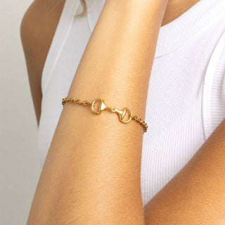 Horsebit Bracelet: Gold - Shop Hidden Treasure Boutique