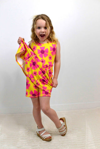 Hot Pink Floral Athletic Dress - Shop Hidden Treasure Boutique