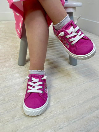 Hot Pink Slip On Sneakers - Shop Hidden Treasure Boutique