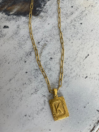 Initial Pendant Necklace - Shop Hidden Treasure Boutique