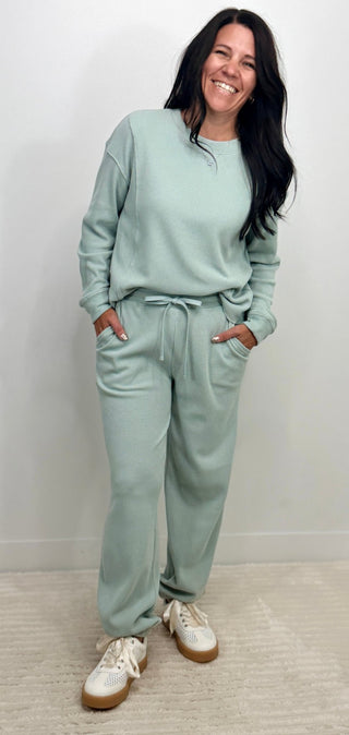 Jeana Cloud Blue Top - Shop Hidden Treasure Boutique