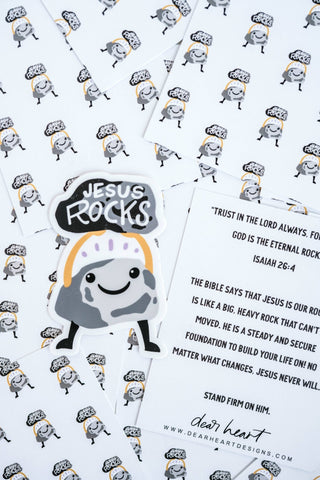 Jesus Rocks Sticker - Shop Hidden Treasure Boutique