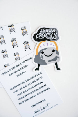 Jesus Rocks Sticker - Shop Hidden Treasure Boutique
