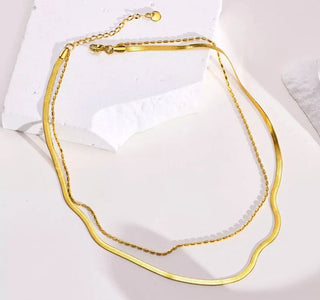 double layered water resistant necklace