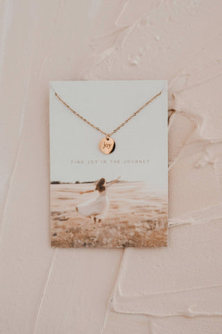 Joy Disc Necklace - Shop Hidden Treasure Boutique