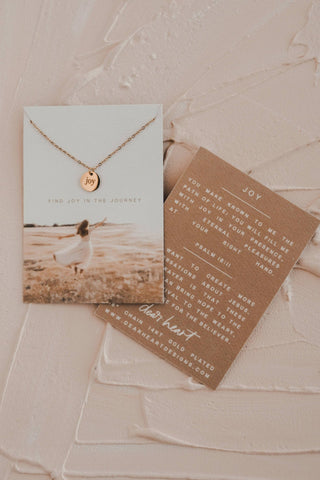 Joy Disc Necklace - Shop Hidden Treasure Boutique