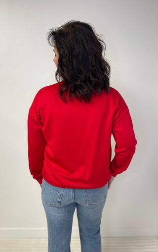 Joyful Velvet Patch Pullover - Shop Hidden Treasure Boutique