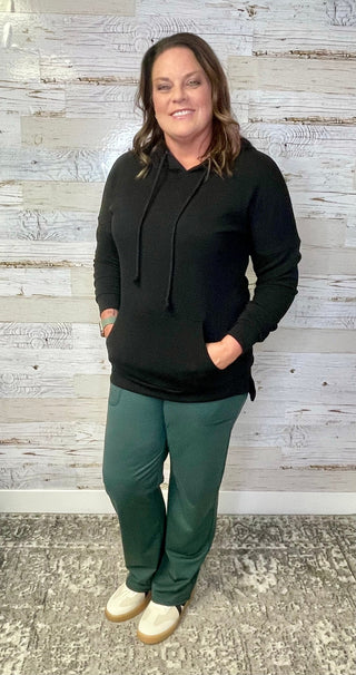 Kacy Ribbed Hoodie - Shop Hidden Treasure Boutique