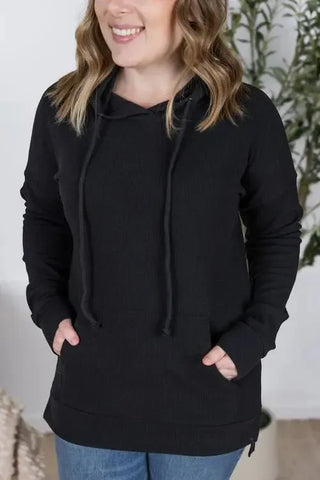 Kacy Ribbed Hoodie - Shop Hidden Treasure Boutique