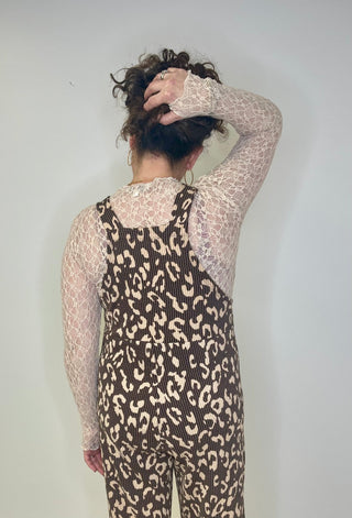 Karli Leopard Overalls - Shop Hidden Treasure Boutique
