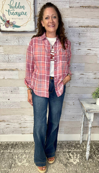 Kennan Classic Button Down - Shop Hidden Treasure Boutique