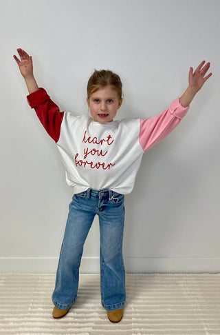 Kids Colorblock Sweatshirt - Shop Hidden Treasure Boutique