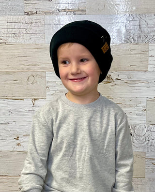 Knit Beanie - LB Black - Shop Hidden Treasure Boutique
