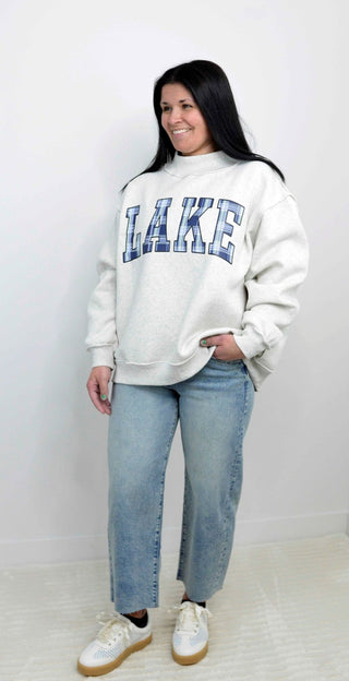 Lake/Mountain Mock Neck Sweatshirt - Shop Hidden Treasure Boutique