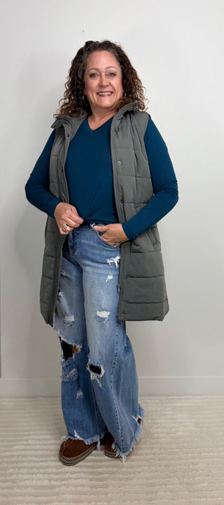 Larissa Long Sleeve Top - Shop Hidden Treasure Boutique