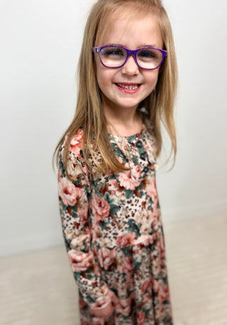 Laura Fall Floral Dress - Shop Hidden Treasure Boutique