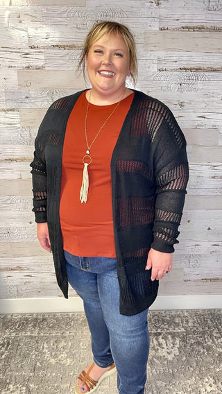Leah Sweater Knit Cardigan - Shop Hidden Treasure Boutique