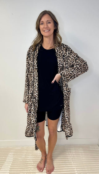 Legacy Lounge Robe - Leopard - Shop Hidden Treasure Boutique