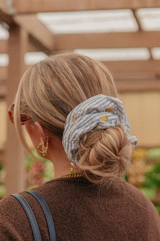 LEMON CHARM OVERSIZED SCRUNCHIE - Shop Hidden Treasure Boutique