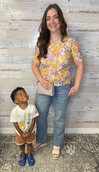 Lemon Mesh Top - Shop Hidden Treasure Boutique