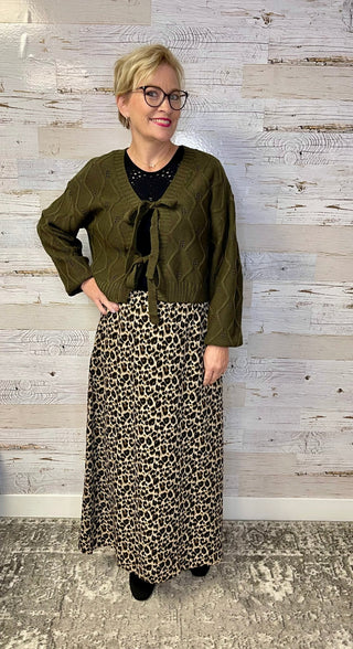 Leopard Maxi Skirt - Shop Hidden Treasure Boutique