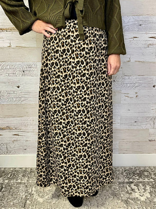 Leopard Maxi Skirt - Shop Hidden Treasure Boutique