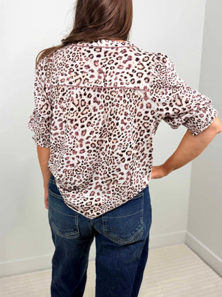 Leopard Shirtail Hem Knit Top - Shop Hidden Treasure Boutique