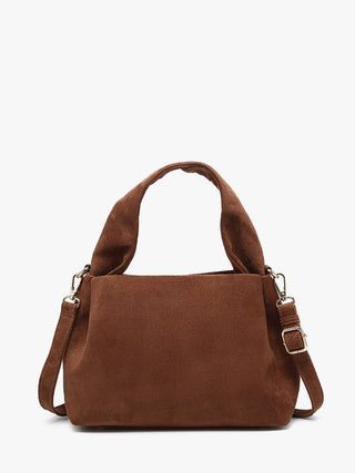 Lia Faux Suede Satchel - Shop Hidden Treasure Boutique