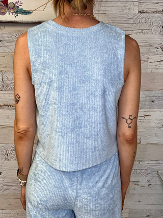 Libby Rib Terry Tank - Shop Hidden Treasure Boutique