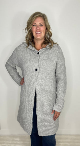 Lillian Long Hooded Cardigan - Shop Hidden Treasure Boutique