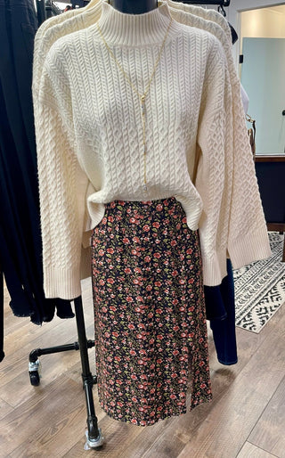 Liss Turtleneck Sweater - Shop Hidden Treasure Boutique