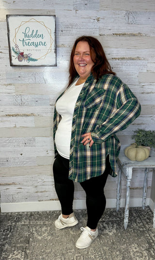 Lola Flannel Tunic - Shop Hidden Treasure Boutique