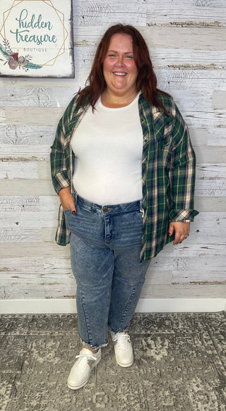 Lola Flannel Tunic - Shop Hidden Treasure Boutique