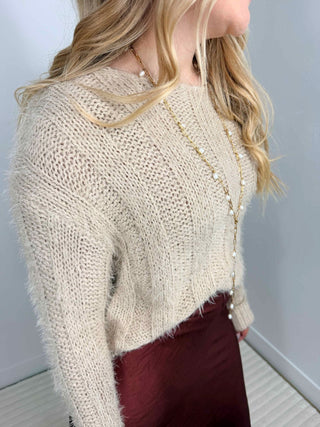 Long Pearl Bead Necklace - Shop Hidden Treasure Boutique