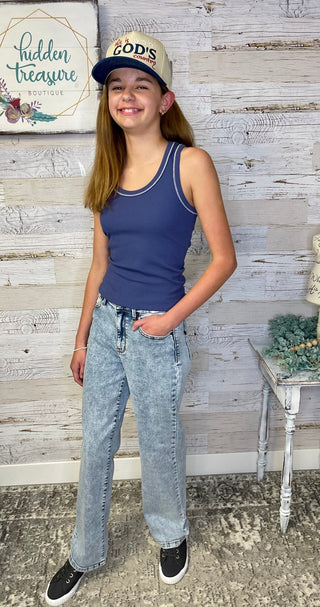 Lottie Stitch Tank - Shop Hidden Treasure Boutique