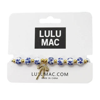 LULU MAC Blue Floral Bracelet - Shop Hidden Treasure Boutique