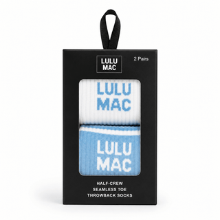 LULU MAC Socks 2 Pair Box-Light Blue - Shop Hidden Treasure Boutique