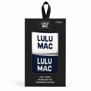 LULU MAC Socks 2 Pair Box-Navy - Shop Hidden Treasure Boutique