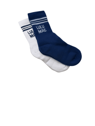 LULU MAC Socks 2 Pair Box-Navy - Shop Hidden Treasure Boutique