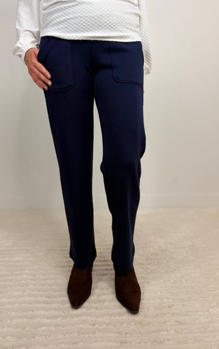 Luxe Navy Ankle Pants - Shop Hidden Treasure Boutique