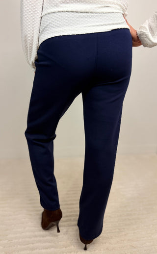 Luxe Navy Ankle Pants - Shop Hidden Treasure Boutique