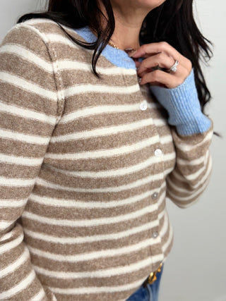 Marietta Stripe Cardigan - Shop Hidden Treasure Boutique